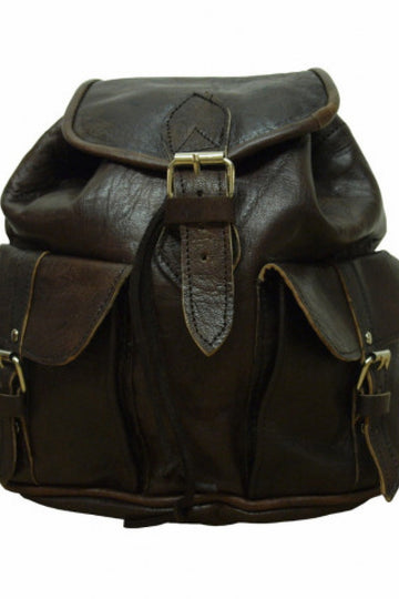 Small Leather Rucksack Berber Leather